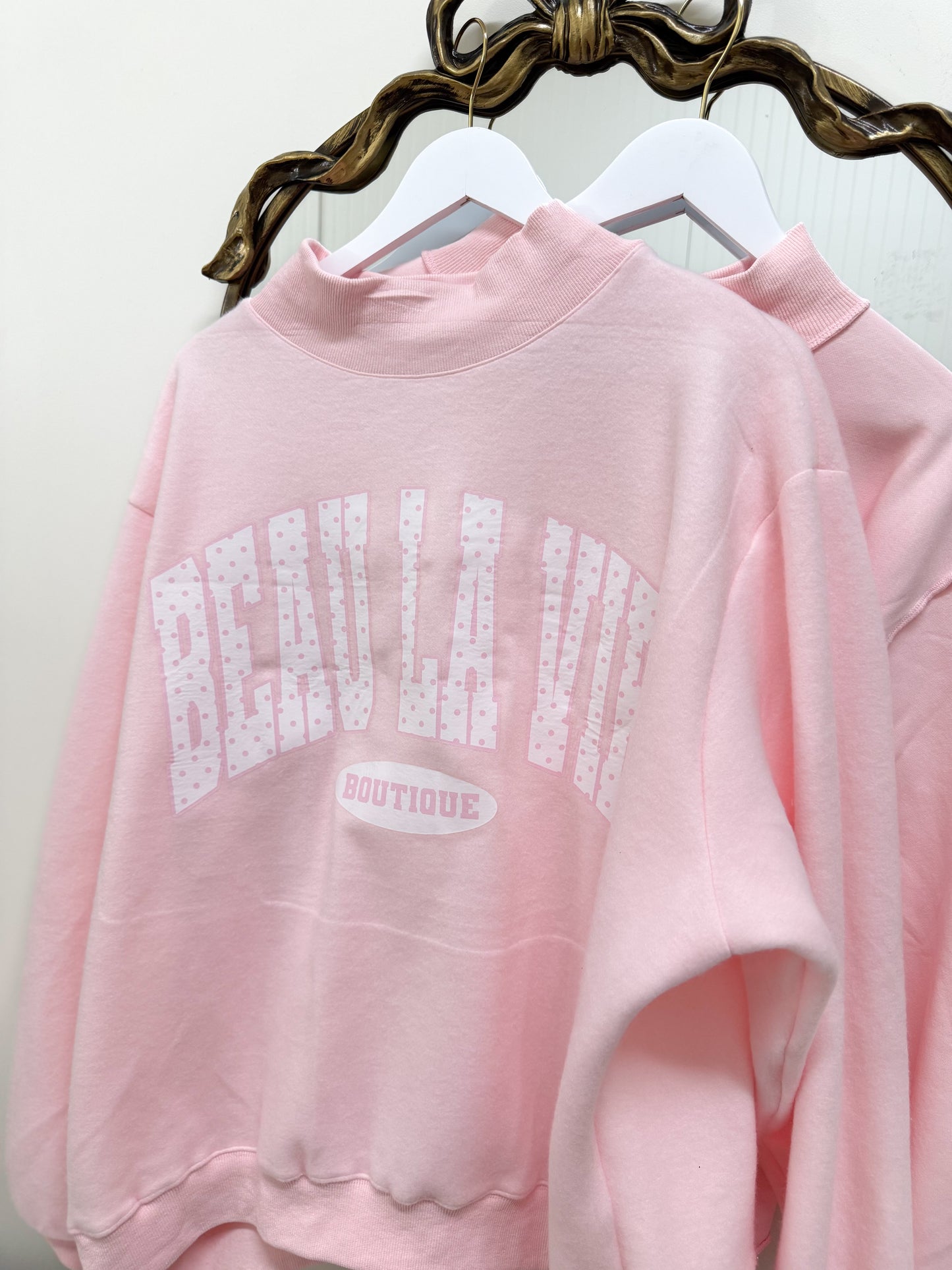 Reversible Mock Neck Sweatshirt