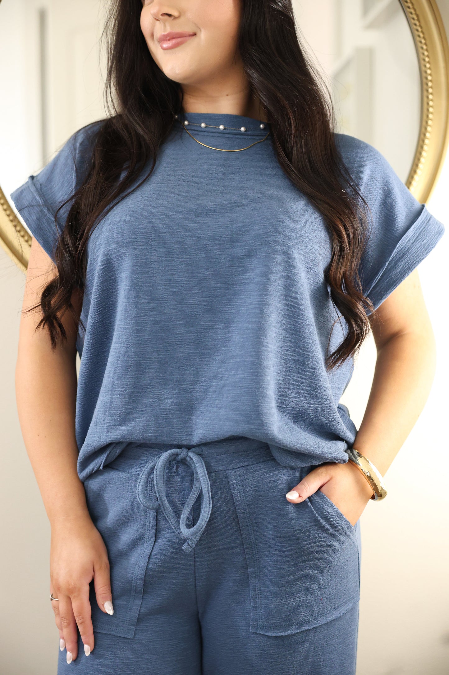 Dusty Blue Pant Set