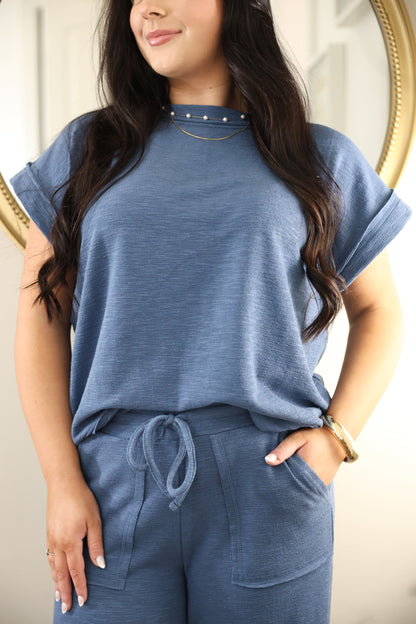Dusty Blue Pant Set