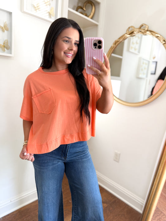 Everyday Basic Top - Coral