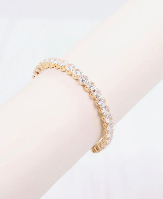 Stretch Cuff Bracelet Gold