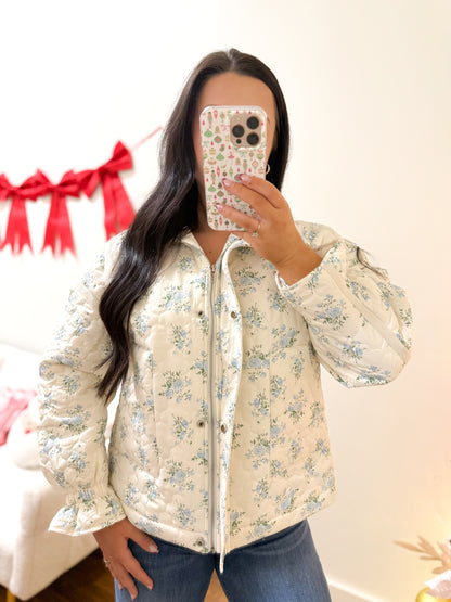 Floral Puffer Jacket