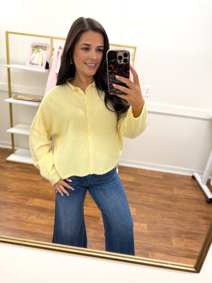 Butter Yellow Cardigan