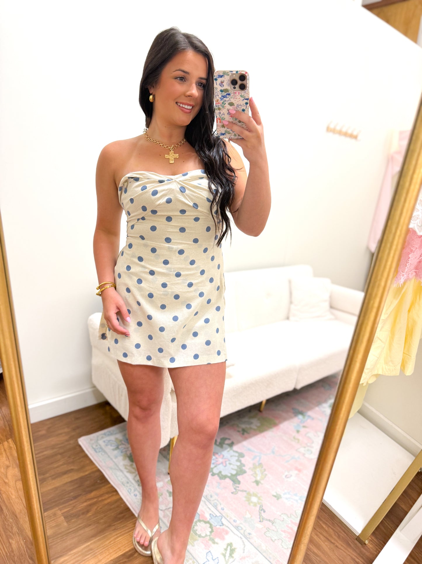 Sail Away Polka Dot Romper