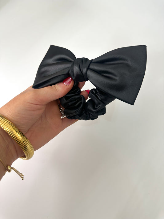 Satin Bow Scrunchie