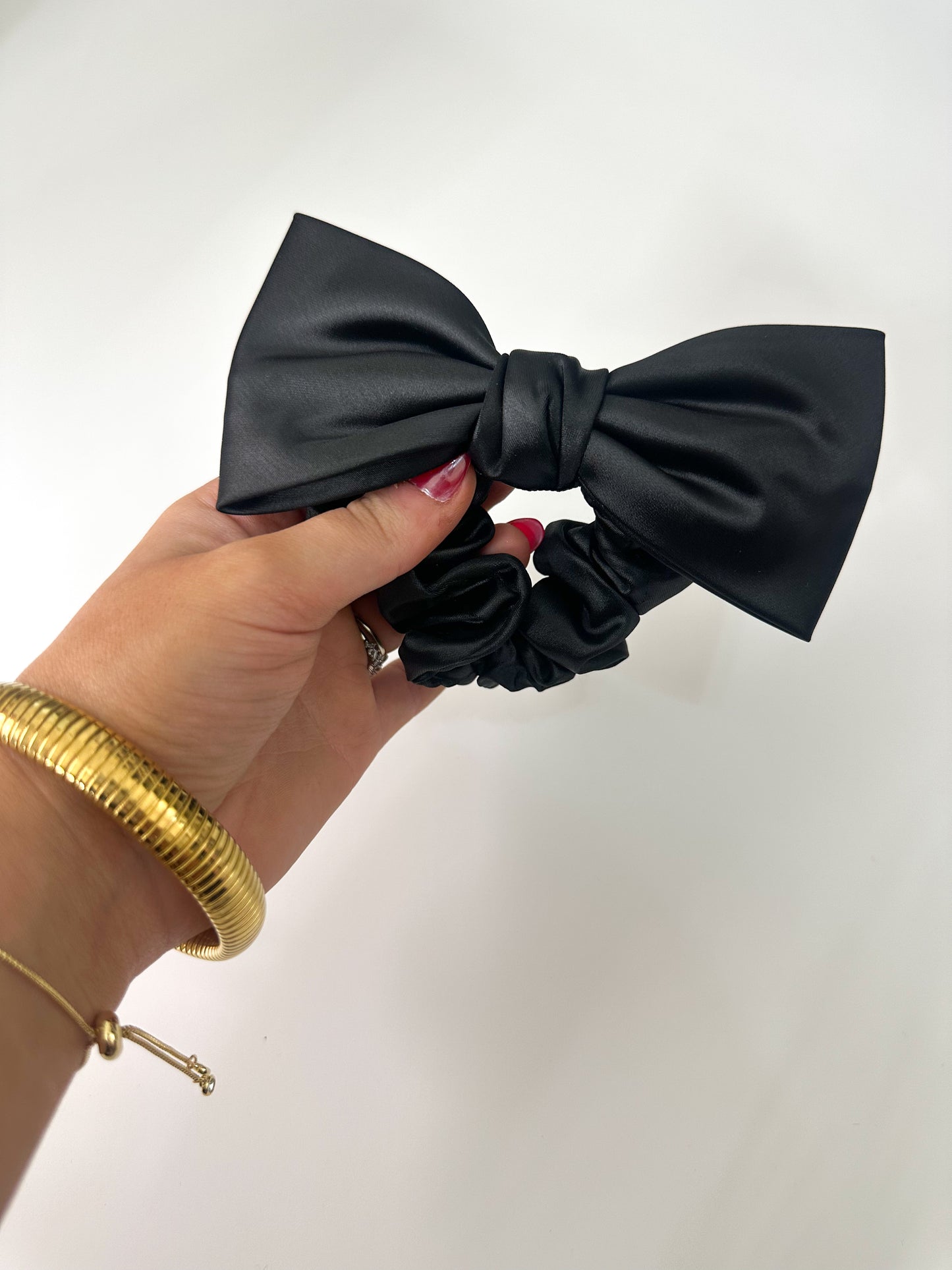 Satin Bow Scrunchie