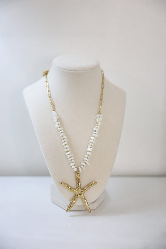 Starfish Pearl Necklace