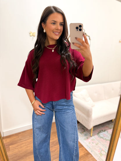 Casual Cabernet Top