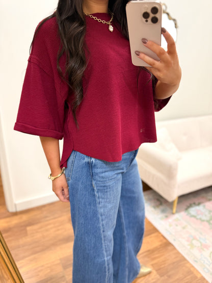 Casual Cabernet Top