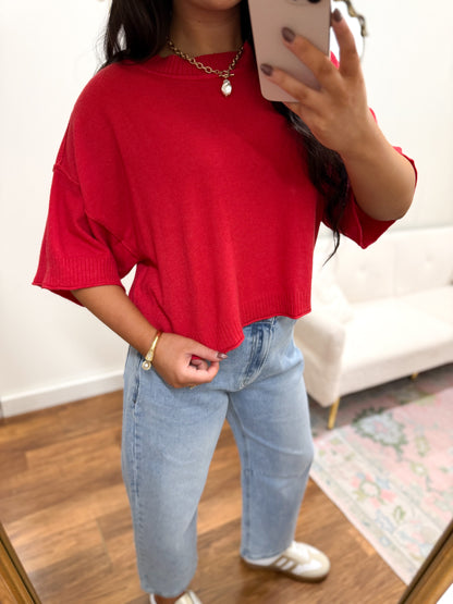 So Soft Red Sweater
