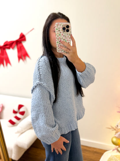 Baby Blue Cozy Sweater