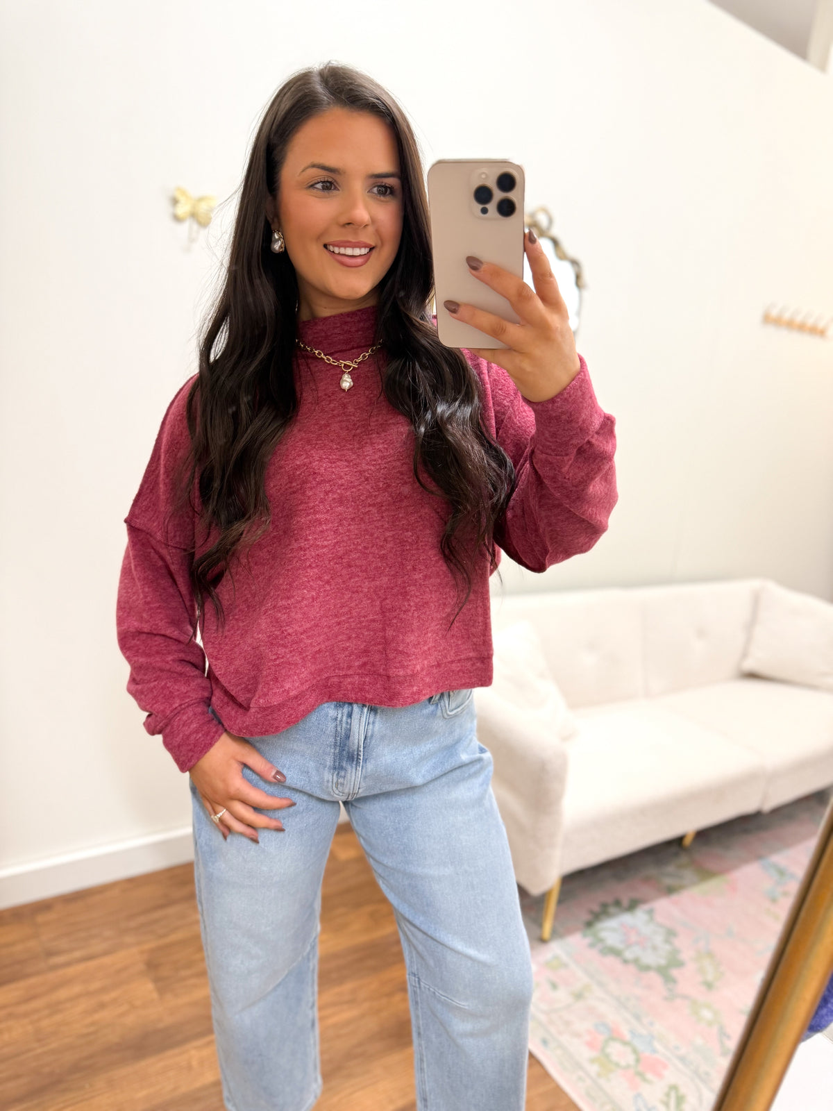 Softest Cabernet Sweater