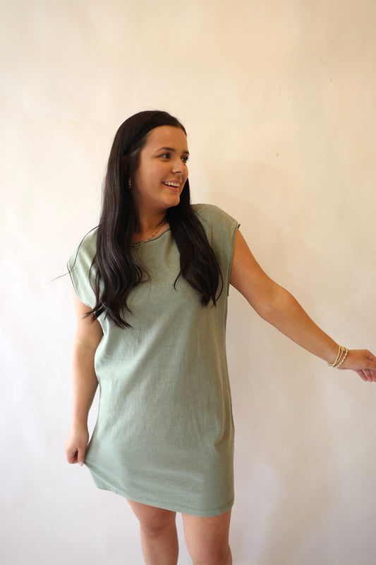 Sage Everyday T-Shirt Dress