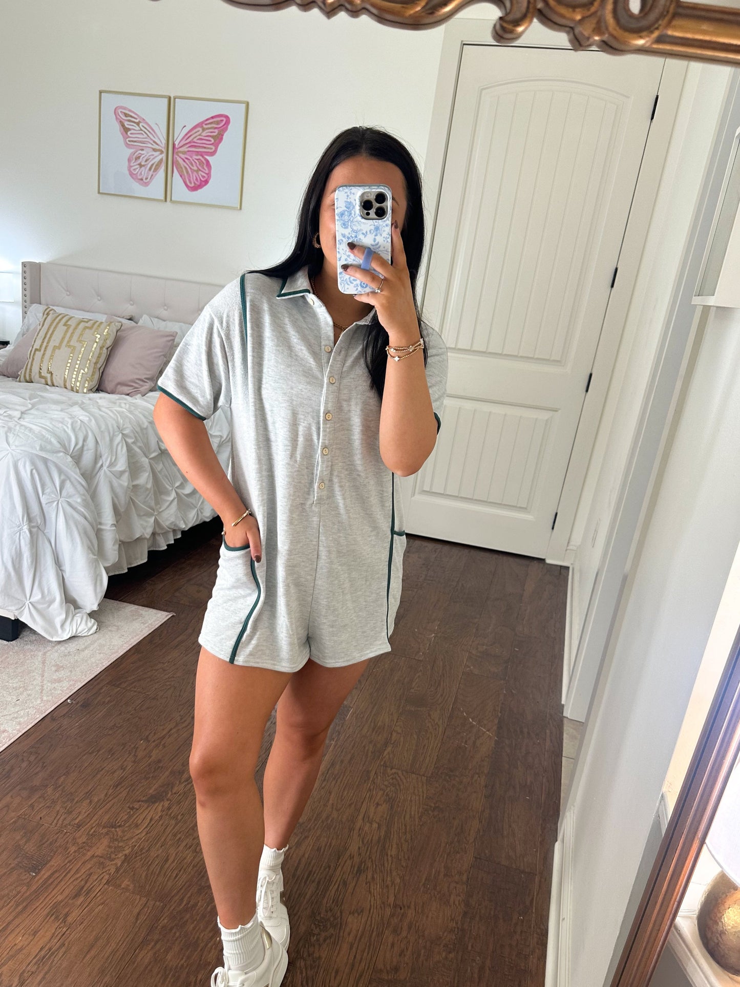 Cotton Terry Contrast Romper