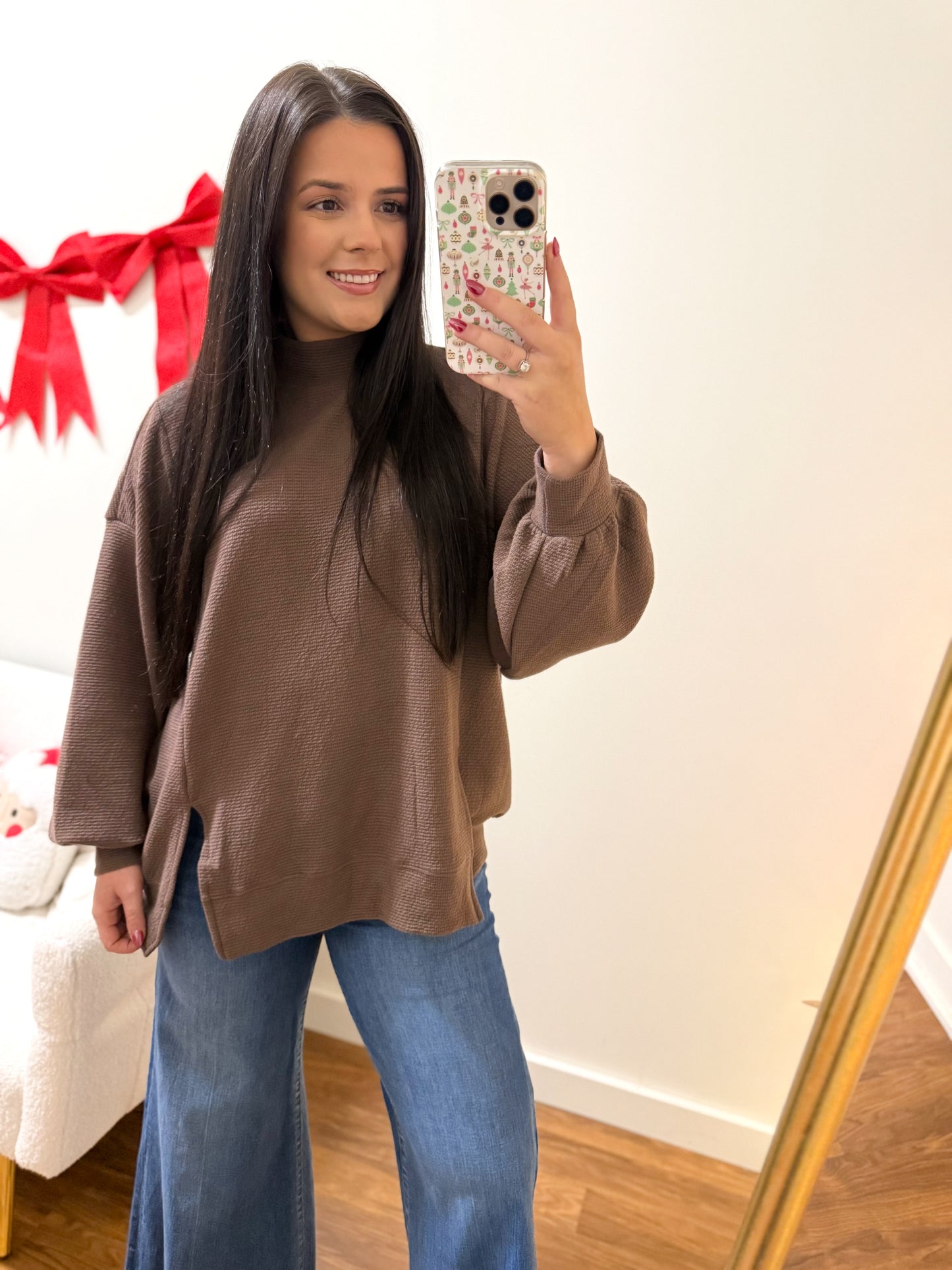 Cozy Mock Neck Long Sleeve