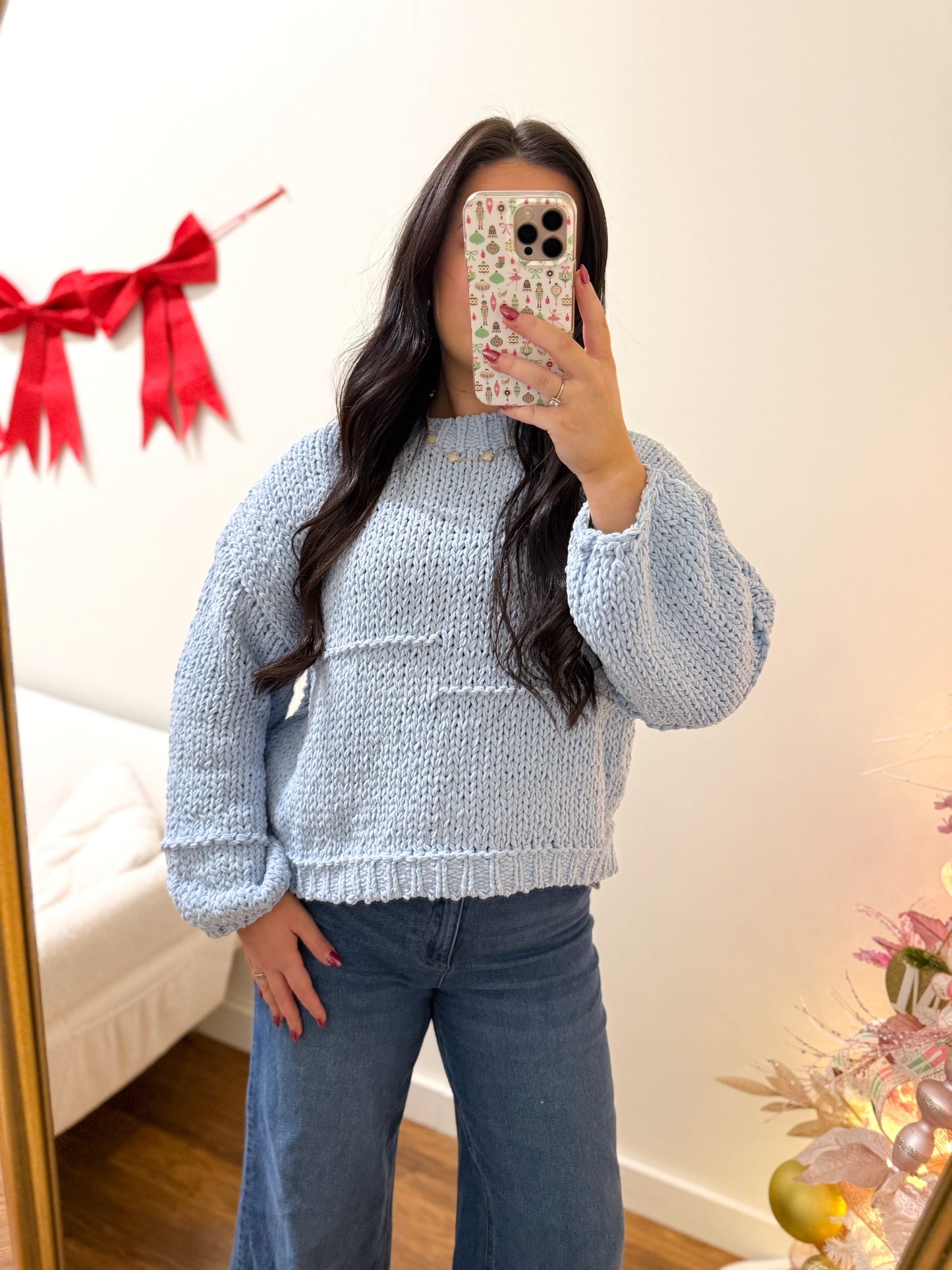 Sky Blue Cozy Sweater