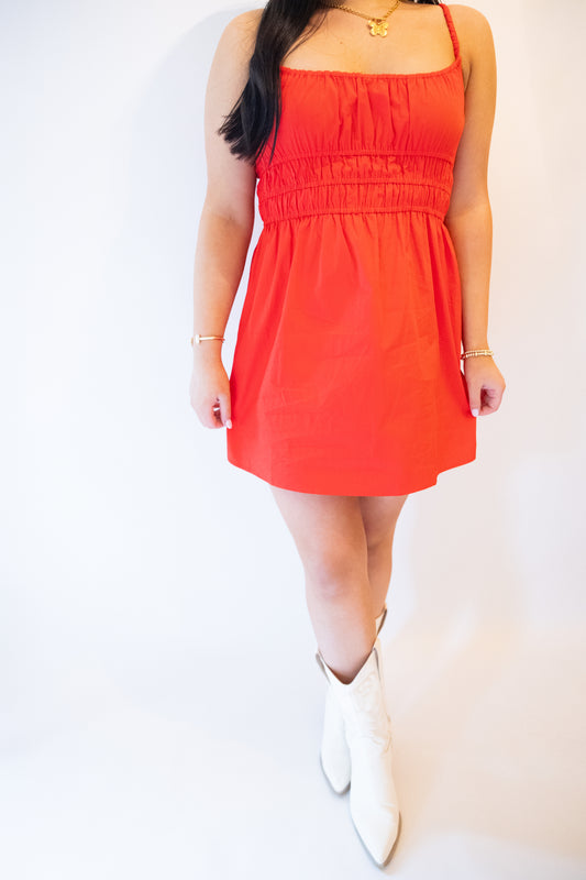 Summer Fling Red Mini Dress