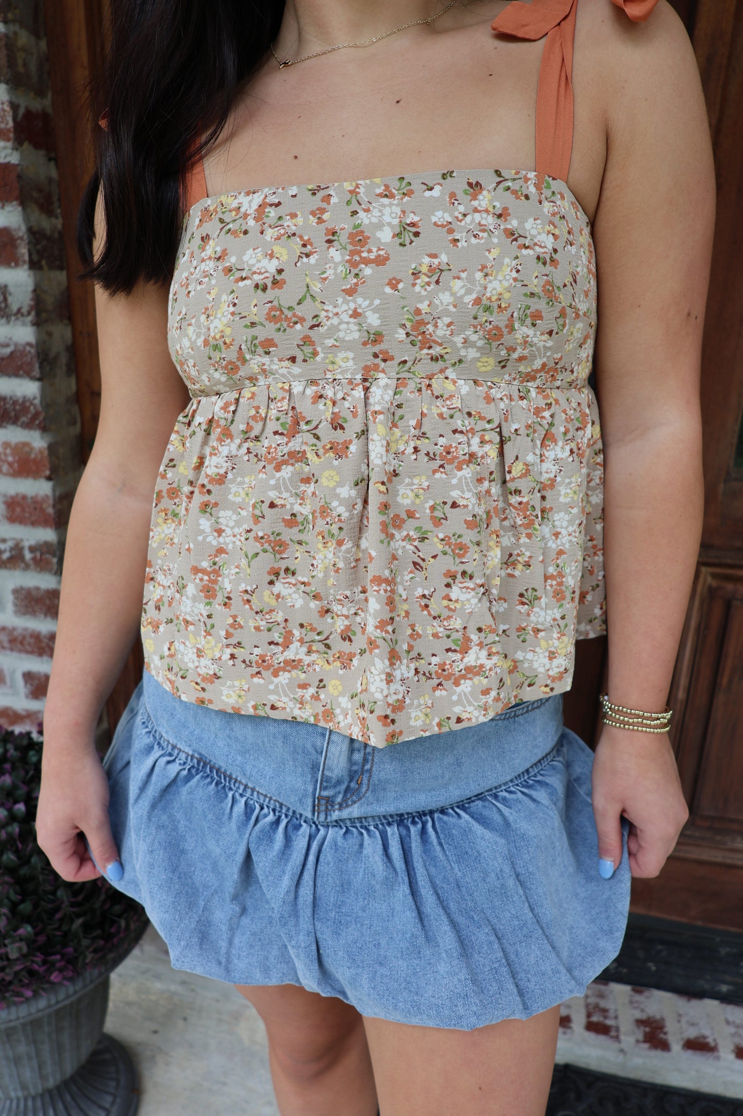 Floral Baby Doll Top