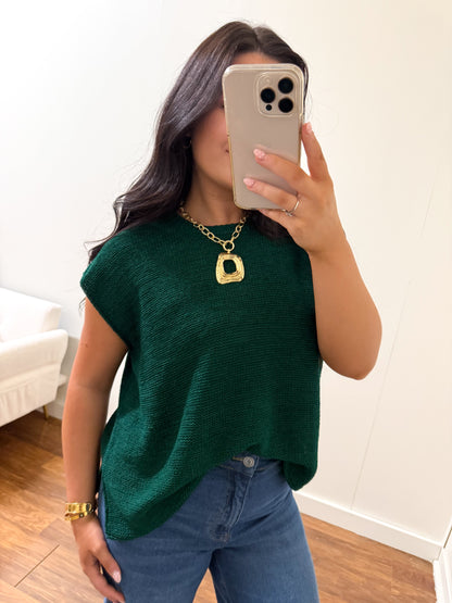 Hunter Green Sweater Top
