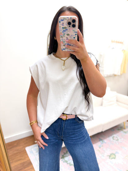 Cap Sleeve Boxy Tee