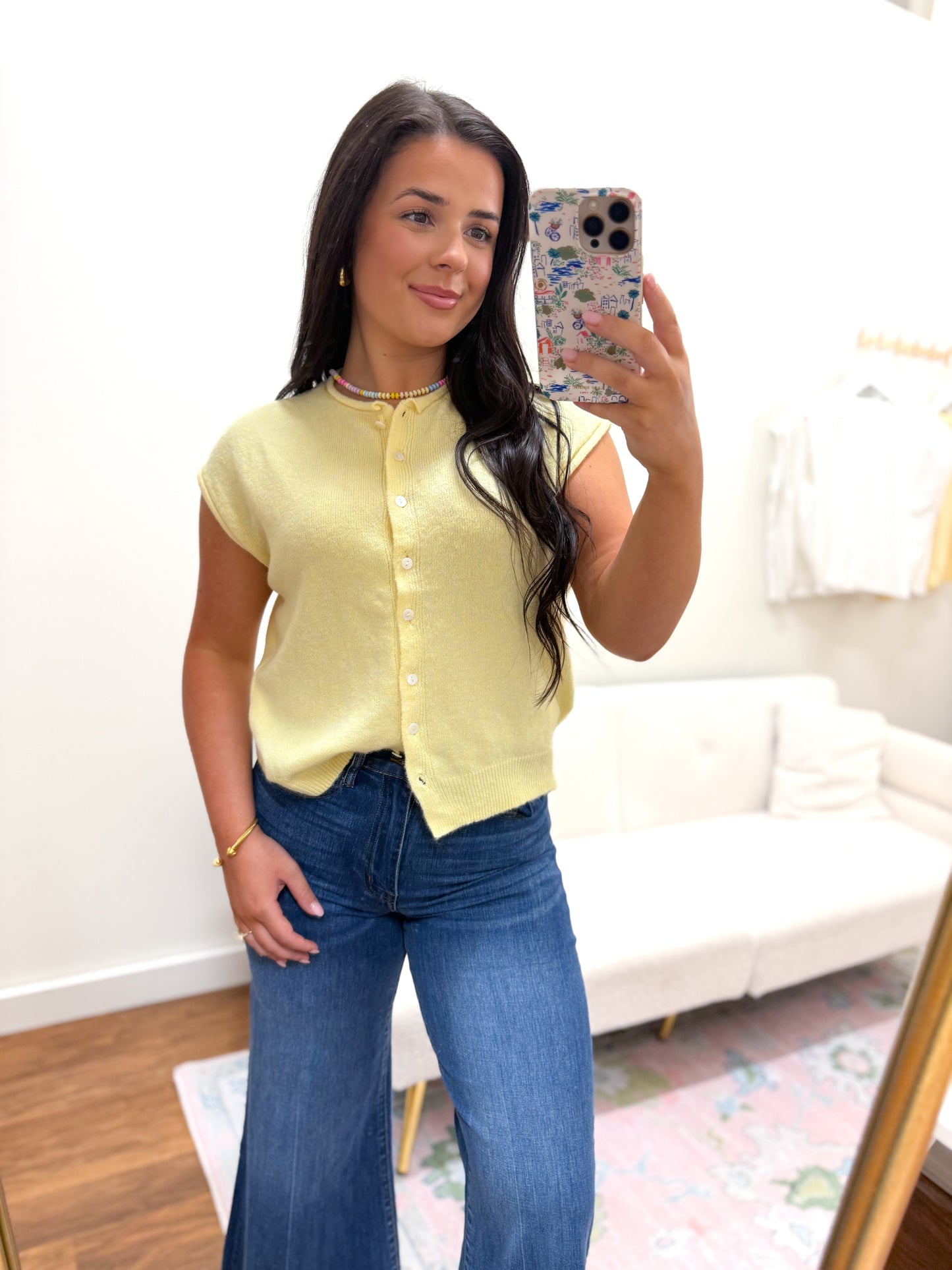 Butter Yellow Cardigan