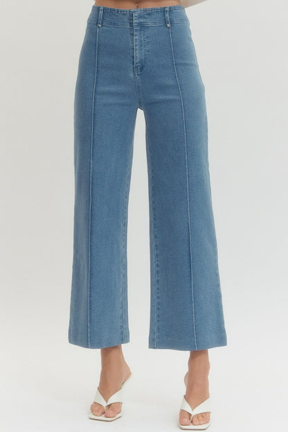 Classy Denim Seam Detailed Pant