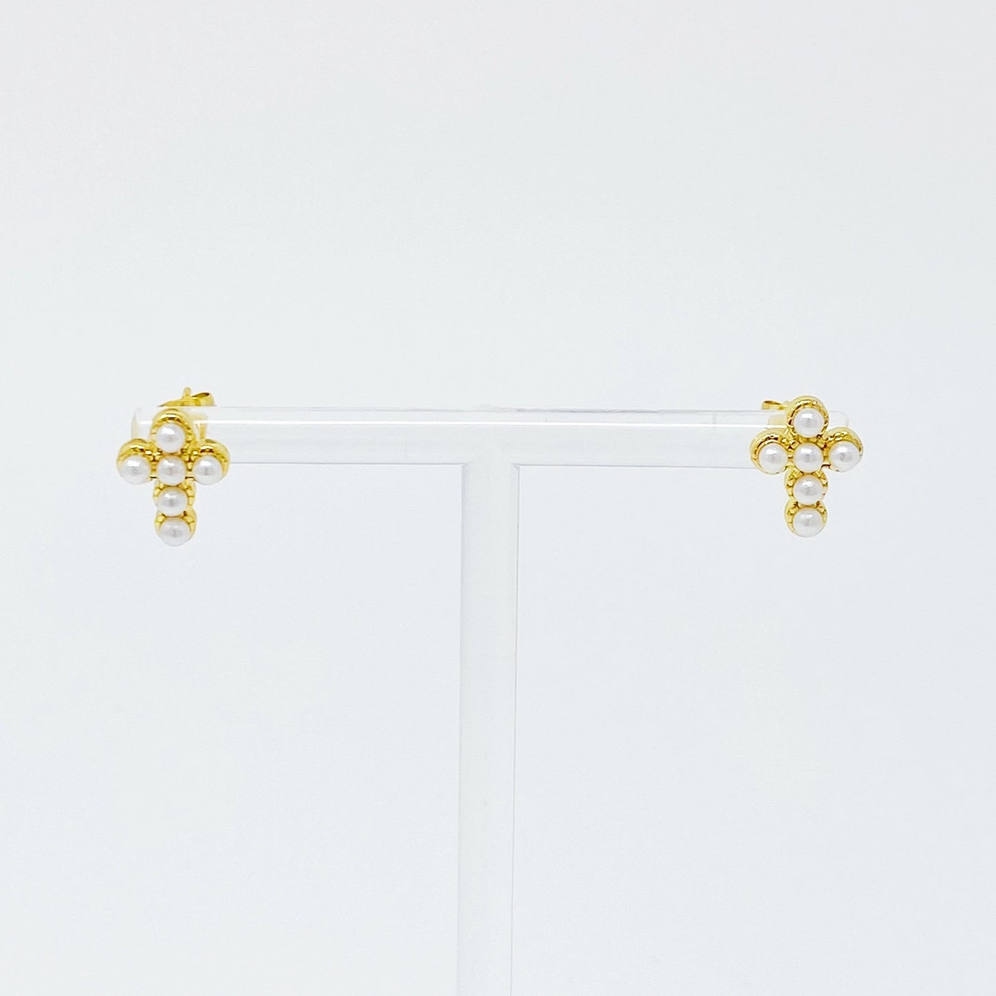 Dainty Cross Stud Earrings