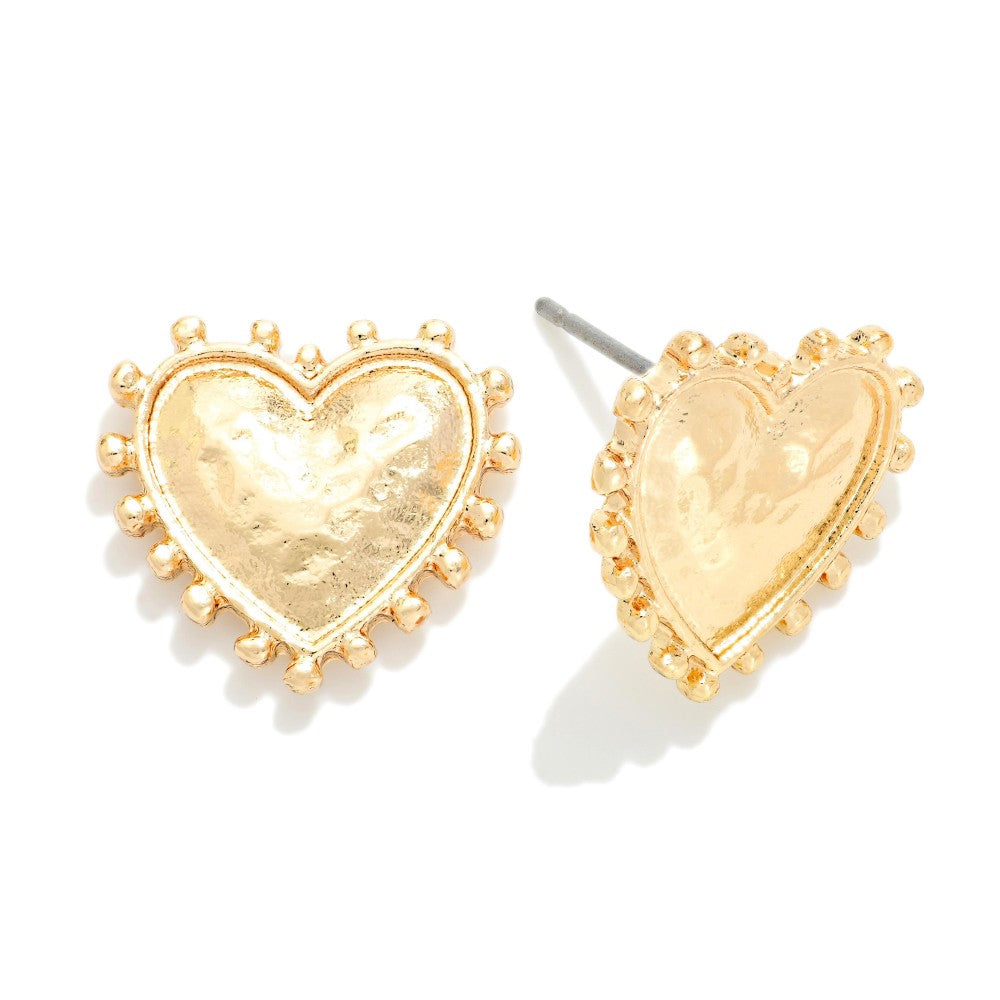 Heart Stud Earrings