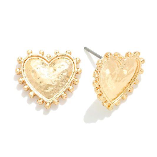 Heart Stud Earrings