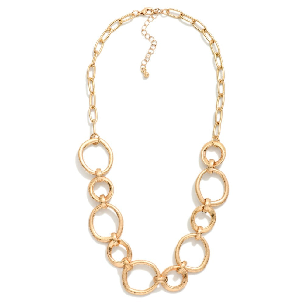 Gold Chain Link Necklace