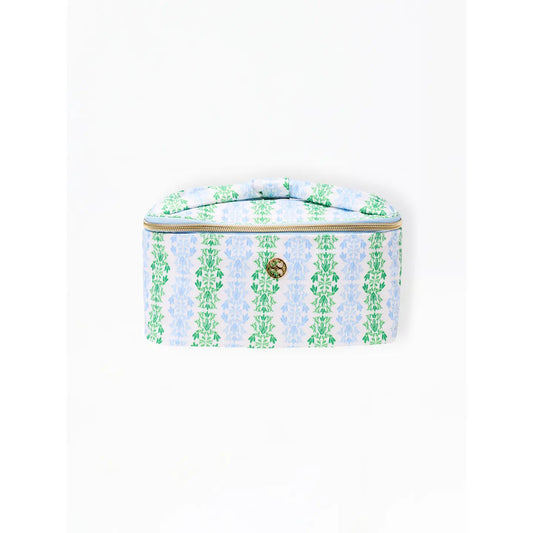 Blue and Green Makeup Bag