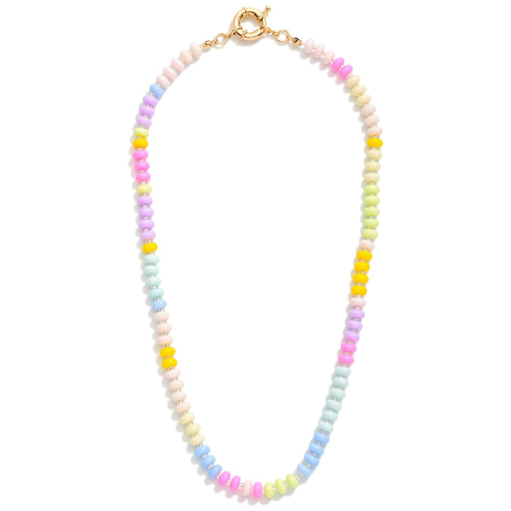 Pastel Beaded Necklace