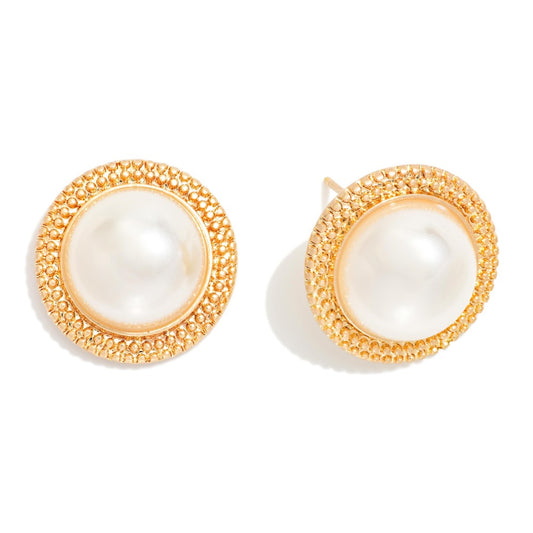 Pearl Stud Earrings