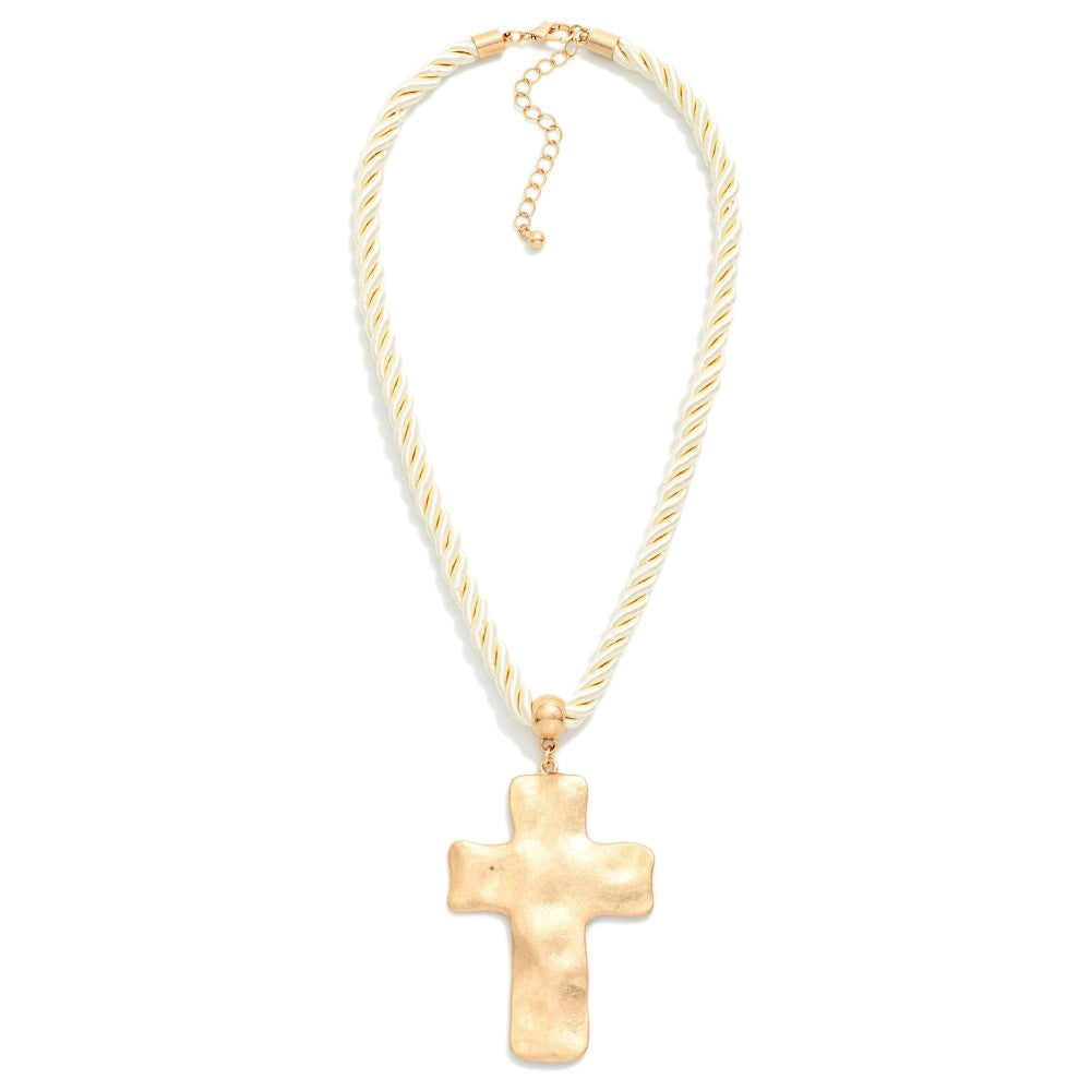 Cross Rope Necklace