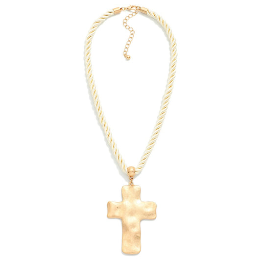 Cross Rope Necklace